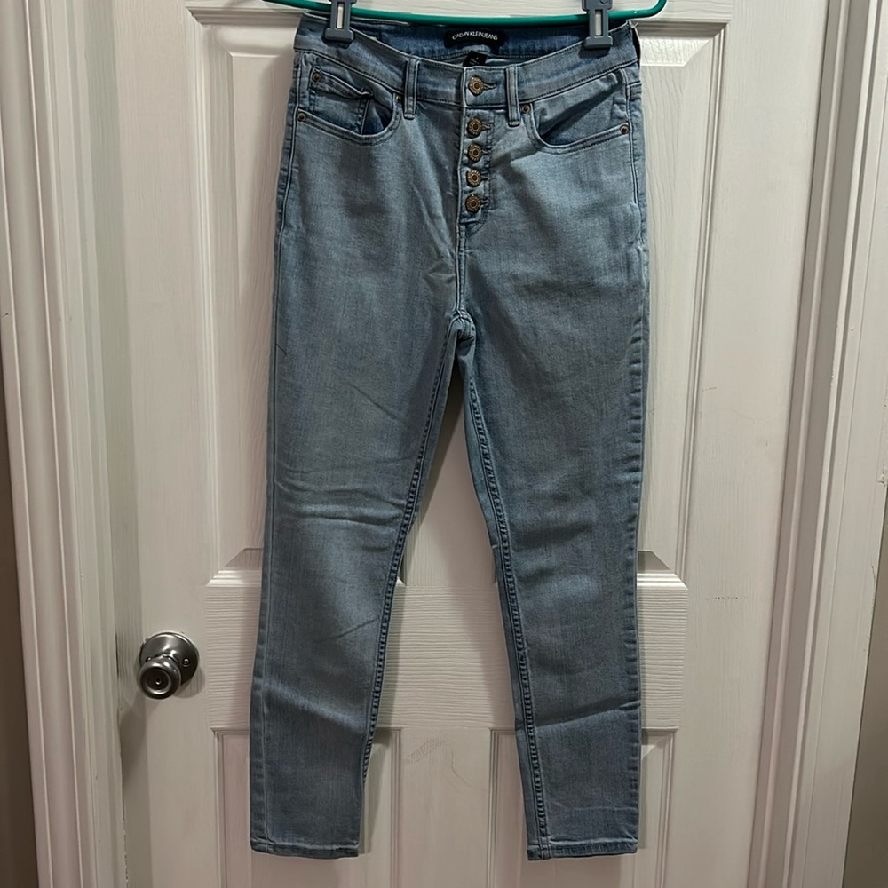 Calvin Klein button fly skinny
